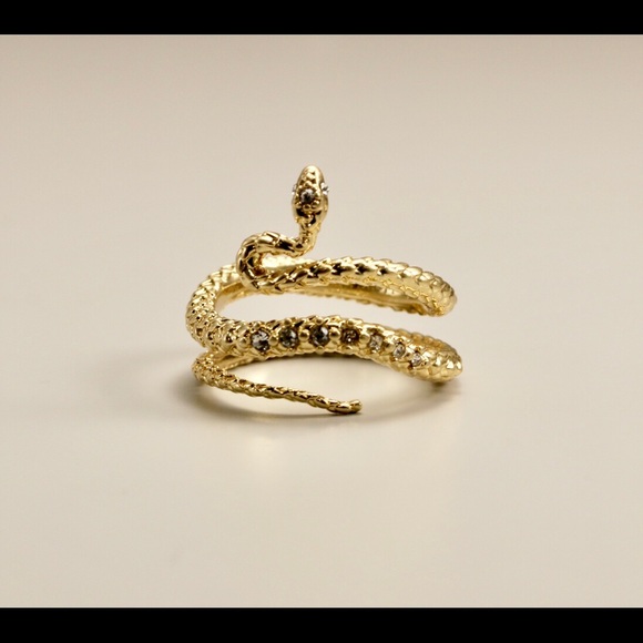 Kendra Scott Phoenix Wrap Ring In Vintage Gold Sz 8 - Picture 4 of 7